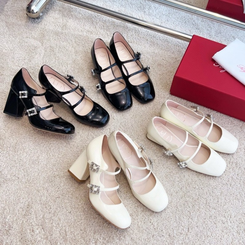 Roger Vivier Tres Mini Babies Mary Jane Shoes